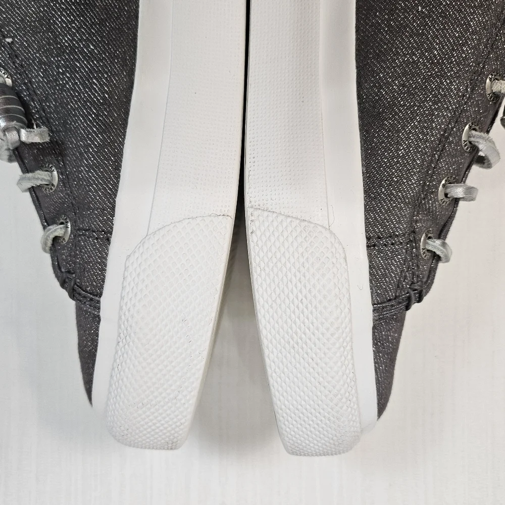 Sperry Top Sider Sky Sail Metallic Gray Sneakers